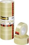 Scotch Transparentes Klebeband 550- 8 Rollen - 19mm x 33m - Durchsichtiges