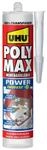UHU POLY MAX POWER Montagekleber transparent, Kartusche 300g