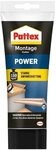 Pattex Montagekleber Power, Baukleber mit starker Anfangshaftung, Kraftkleber...