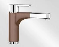 BLANCO 521721 PYLOS-S, K&uuml;chenarmatur, SILGRANIT-Look zweifarbig, Muskat/Chrom,