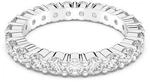 Swarovski Vittore XL Ring, Rhodinierter Damenring mit Funkelnden, Wei&szlig;en Swarovski