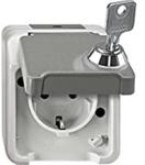 Schneider Electric Merten Aquastar abschlie&szlig;bare Schuko-Steckdose mit...