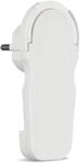 REV Winkelstecker, Schutzkontakt Flachstecker, nur 8mm St&auml;rke, 3680W, weiss