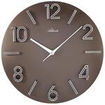 Atlanta Wanduhr Quarz Braun Rund Modern Analog - 4397-3