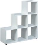 Inter Link &ndash; Raumteiler &ndash; B&uuml;cherregal mit 6 W&uuml;rfeln &ndash; Regal mit offene