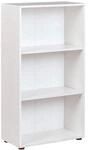Inter Link - B&uuml;cherregal Standregal 3 F&auml;cher H&ouml;henverstellbare B&ouml;den Holzregal