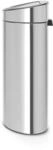 Brabantia Touch Bin New mit herausnehmbaren Kunststoffeinsatz, 40L, Edelstahl, matt