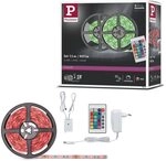 Paulmann LED Strip FN SimpLED Stripe Set 5m RGB 20W 230/12V DC Schwarz Metall Kst Paulmann LED Strip FN SimpLED Stripe Set 5m RGB 20W 230/12V DC Schwarz Metall Kst