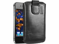 mumbi Echt Ledertasche kompatibel mit iPhone 4 / 4S Hülle Leder Tasche Case...