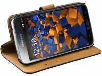 mumbi Echt Leder Bookstyle Case kompatibel mit Samsung Galaxy S5 / S5 Neo Hülle