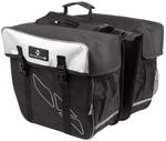 M-Wave Amsterdam Double Gep&auml;cktr&auml;gertasche, schwarz/wei&szlig;, 44 x 40 x 5 cm