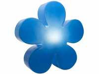 8 seasons design Shining Flower Deko-Lampe Blume Ø 40cm (Blau), E27 Fassung...