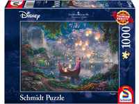 Schmidt Spiele 59480 Thomas Kinkade, Disney, Rapunzel, 1000 Teile Puzzle, single