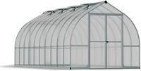 Canopia by Palram Gew&auml;chshaus gross Bella 8x20 Treibhaus 244x604 cm Aluminium Silber