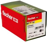 fischer Nageld&uuml;bel 8 x 100 / 60 S, hochwertige Nylond&uuml;bel Green mit verzinkter