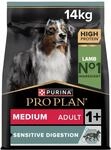 Pro Plan Medium Adult Sensitive Digestion, Hundefutter trocken, reich an Lamm, 1er