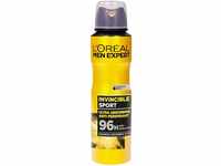 L'Oréal Paris Men Expert Invincible Sport 96H Spray Deodorant, 150 ml