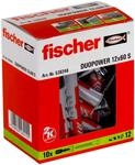 fischer DuoPower 12 x 60 S, Universald&uuml;bel mit Sicherheitsschraube,