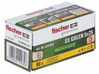 fischer 524859 Spreizdübel SX GREEN 5 x 25, Schachtel mit 90 nachhaltigen...