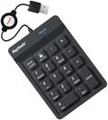 KeySonic ACK-118BK Kabelgebundene Nummern-Tastatur aus Silikon, wasser-/staubdicht ,