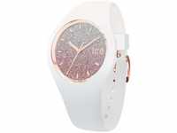 Ice-Watch - ICE lo White pink - Weiße Damenuhr mit Silikonarmband - 013431...