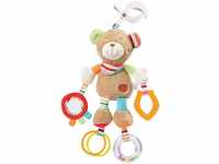 Fehn Activity-Spieltier Teddy – Baby Motorikspielzeug für Kinderwagen,...