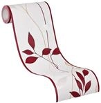 A.S. Cr&eacute;ation Bord&uuml;re - Vliesbord&uuml;re mit wundervollen Blumen in Rot und Creme -