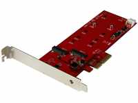 StarTech.com 2x M.2 SATA SSD Schnittstellenkarte - PCIe - PCI Express M.2 SATA...
