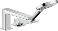 hansgrohe Wannenarmatur Metropol, Mischbatterie mit Antikalk-Funktion, f&uuml;r 2