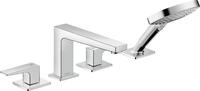 hansgrohe Wannenarmatur Metropol, Mischbatterie mit Antikalk-Funktion, f&uuml;r 2
