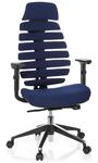 hjh OFFICE Profi B&uuml;rostuhl ergonomisch Ergo LINE II PRO Stoff Schwarz, Drehstuhl mit