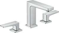 hansgrohe 3-Loch Waschtischarmatur Metropol, Wasserhahn Bad mit Auslauf H&ouml;he...