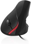 Ewent Ergonomische Maus - Vertikaler Griff - USB-Anschluss - Ausgestattet mit