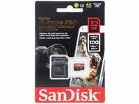 SanDisk Extreme PRO microSDHC UHS-I Speicherkarte 32 GB + Adapter & RescuePRO...