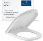 Villeroy & Boch ViCare WC-Sitz barrierefrei AntiBac - Toilettendeckel Wei&szlig; Alpin