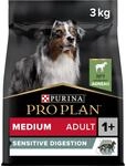 Pro Plan Medium Adult Sensitive Digestion, Hundefutter trocken, reich an Lamm, 1er
