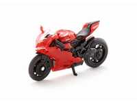 siku 1385, Ducati Panigale 1299 Motorrad, Metall/Kunststoff, Rot, Ausklappbarer
