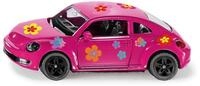 Siku 1488, VW The Beetle, Metall/Kunststoff, Pink, &Ouml;ffenbare T&uuml;ren,...