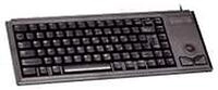 CHERRY G84-4420, Kompakttastatur mit Integriertem Trackball, USB-Anschluss, EU-Layout