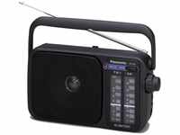 Panasonic RF-2400DEG-K Tragbares Radio mit Griff, Netz- oder Batteriebetrieb...
