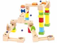 Bino 82071 Baumurmelbahn aus Holz, Spielzeug für Kinder ab 3 Jahre,...