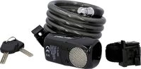 Fischer Alarm Spiralschloss, schwarz, One Size, 85908