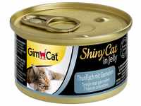 GimCat ShinyCat in Jelly Thunfisch mit Garnelen - Nassfutter mit Fisch und...