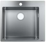 hansgrohe K&uuml;chensp&uuml;le, Einbau 450 mm f&uuml;r 600 mm Unterschrank, edelstahl
