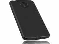 mumbi Hülle kompatibel mit Lenovo Moto G5 Handy Case Handyhülle, schwarz