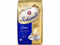 Schümli Crema Ganze Kaffeebohnen 1kg - Stärkegrad 2/5 - UTZ-zertifiziert |...