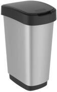 Rotho Twist M&uuml;lleimer mit Deckel 50l | Abfalleimer K&uuml;che und Recycling Center | mit