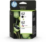 HP 62 (N9J71AE) Multipack Original Druckerpatronen 1xSchwarz, 1xFarbe f&uuml;r HP...
