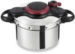 Tefal Clipso Minut Easy Druckkochtopf, Edelstahl, bunt, 22 cm, 6 l