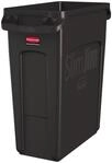 Rubbermaid Commercial Products 1956181 Vented Slim Jim-Abfalltonne, Kunststoff, 60 L,